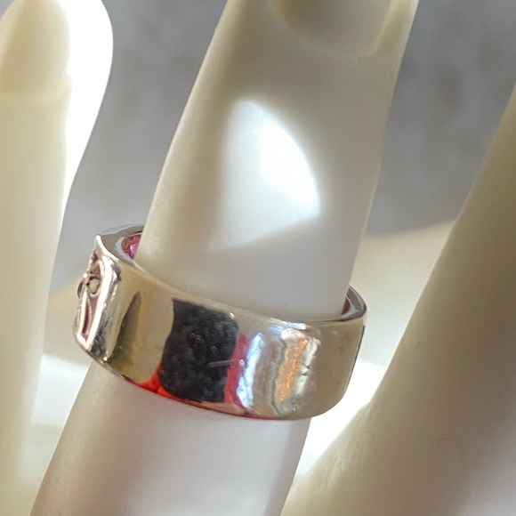 Vintage Cobalt Chrome pink shadow Ring. 6.5 - Picture 4 of 6